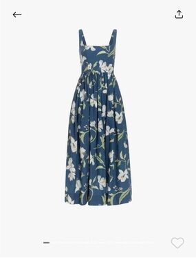 Coco Shop Scoop Neck Dress in Navy Hibiscus